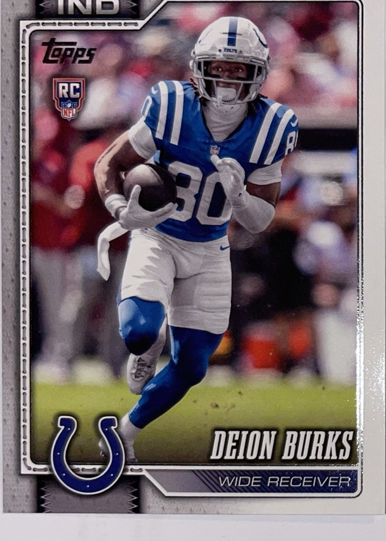 2026 Topps Football #333 Deion Burks RC – Near Mint – voorkant
