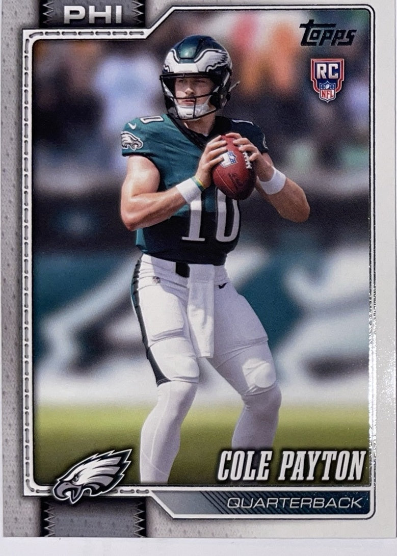 2026 Topps Football #307 Cole Payton RC – Near Mint – voorkant