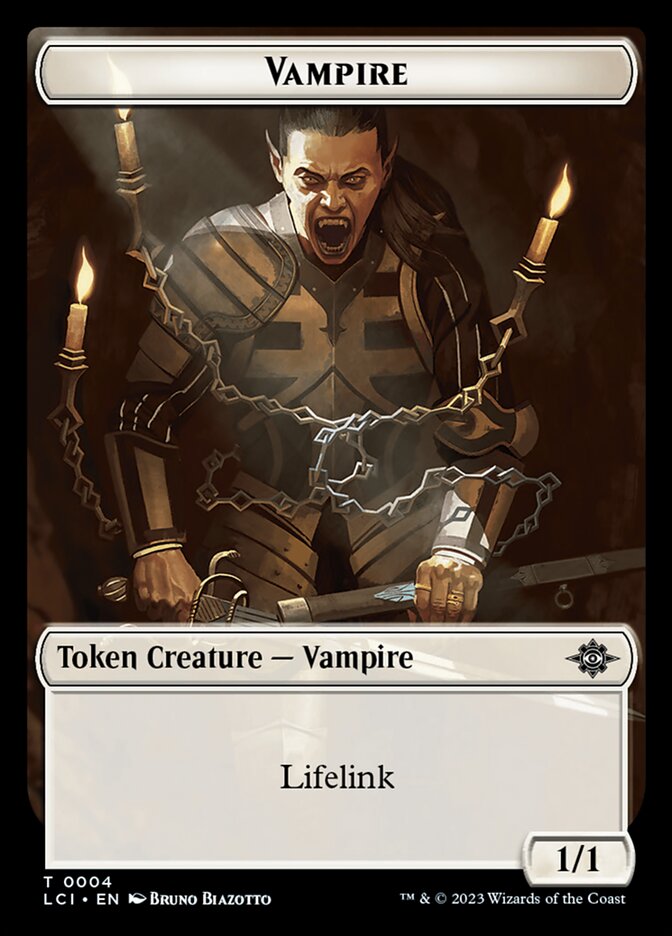 Magic-kaart Vampire Token // Spirit Token TLCI-T 4/14 uit The Lost Caverns of Ixalan: Tokens (Token) Imagen principal del producto