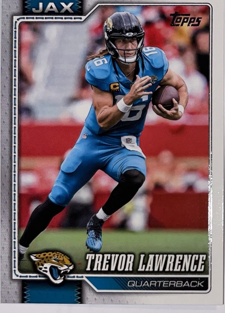 2026 Topps Football #94 Trevor Lawrence – voorkant | Lichcards Hoofdafbeelding