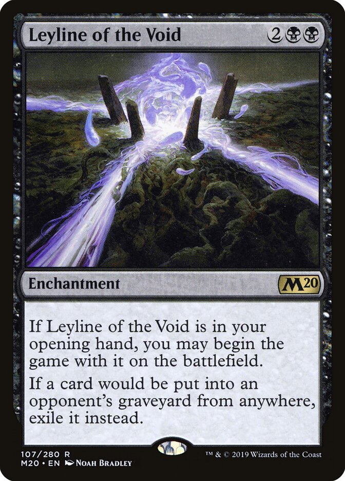 Magic-kaart Leyline of the Void M20-107 uit Core 2020 (Rare)