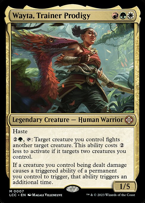 Wayta, Trainer Prodigy – The Lost Caverns of Ixalan Commander (LCC-7) Magic: The Gathering card | LC-REM-20260804-15151733735756-04f2d7ee-43a4-48e8-af64-d9fad4b9c5f1 Main image