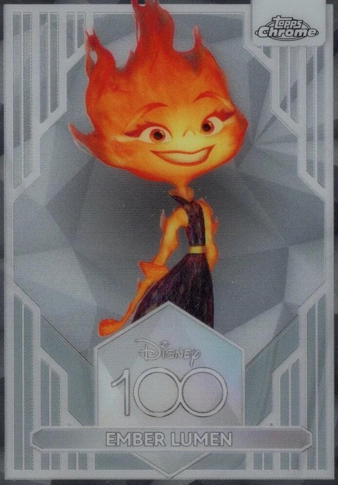 Ember Lumen #97 Base - 2023 Topps Chrome Disney 100 kaart