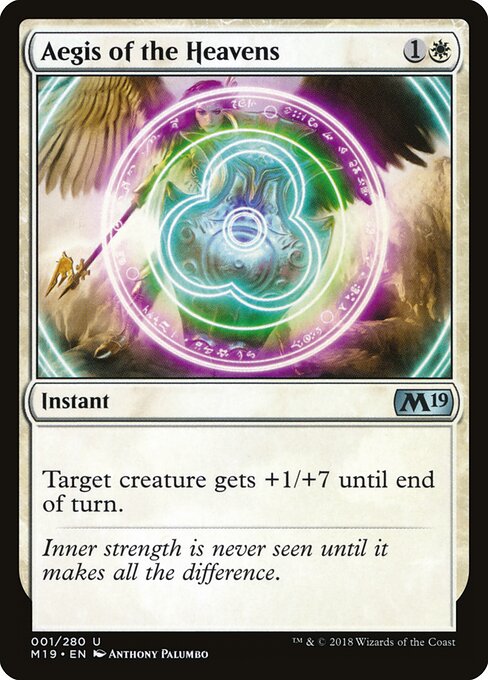 Aegis of the Heavens – Core Set 2019 (M19-1) Magic: The Gathering kaart Hauptbild