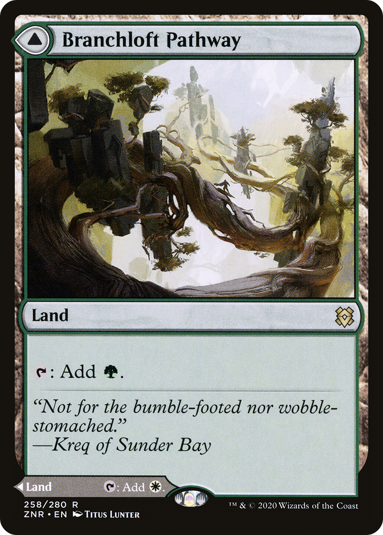 Branchloft Pathway // Boulderloft Pathway – Zendikar Rising 258 – Magic: The Gathering single card Imagen principal del producto