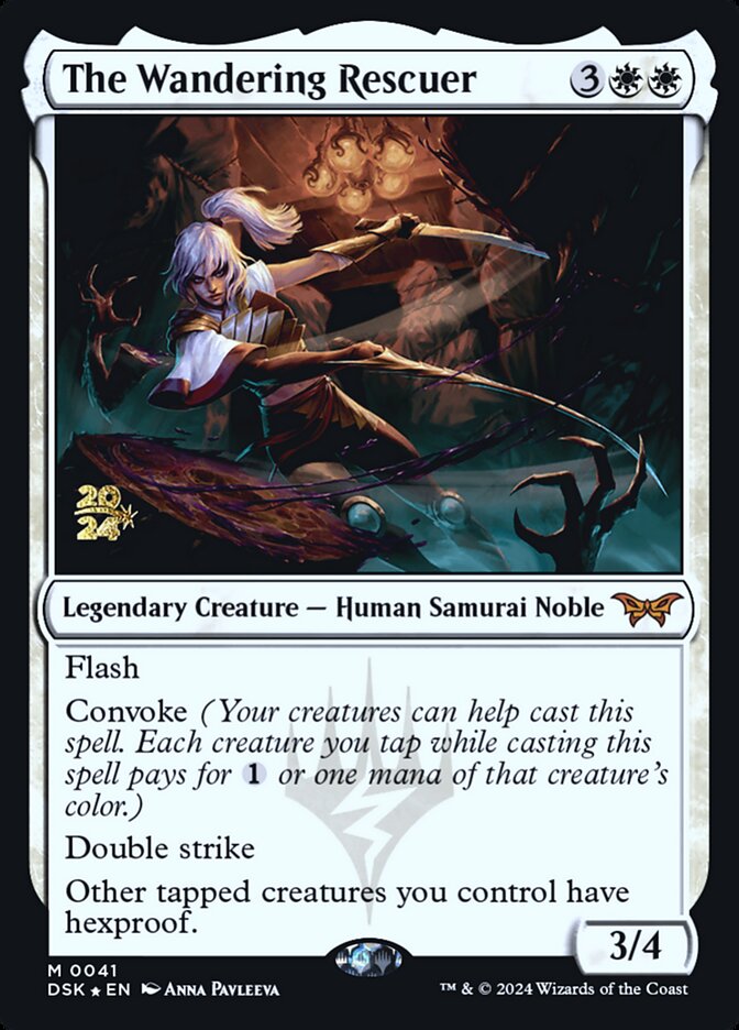 Magic-kaart The Wandering Rescuer PDSK-41 uit Duskmourn: House of Horror Promos (Mythic)