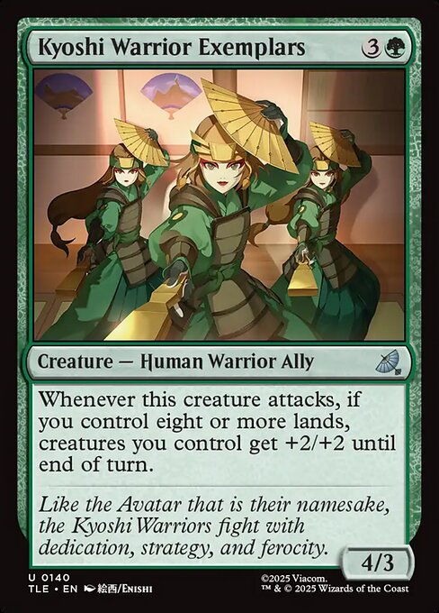 Kyoshi Warrior Exemplars – Avatar: The Last Airbender Eternal (TLE-140) Magic: The Gathering card | LC-REM-20260804-15675728003404-052c27d2-1aa4-44be-b0eb-39f413a7205d Hauptbild