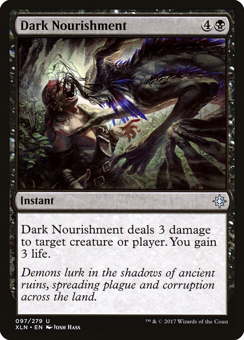 Dark Nourishment – Ixalan (XLN-97) Magic: The Gathering card