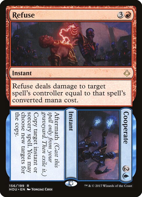 Refuse // Cooperate – Hour of Devastation (HOU-156) Magic: The Gathering card