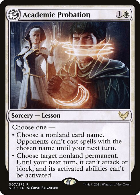 Academic Probation – Strixhaven: School of Mages – STX 7 – English Magic card Main image