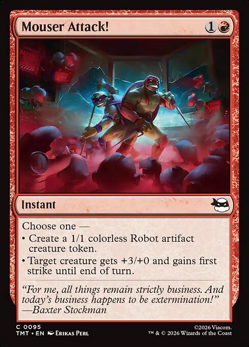 Mouser Attack! – Teenage Mutant Ninja Turtles (TMT-95) Magic: The Gathering card