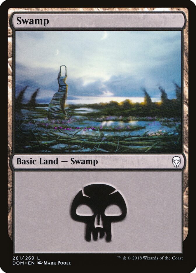 Swamp (V.4) - Dominaria (Land) [DOM-261]