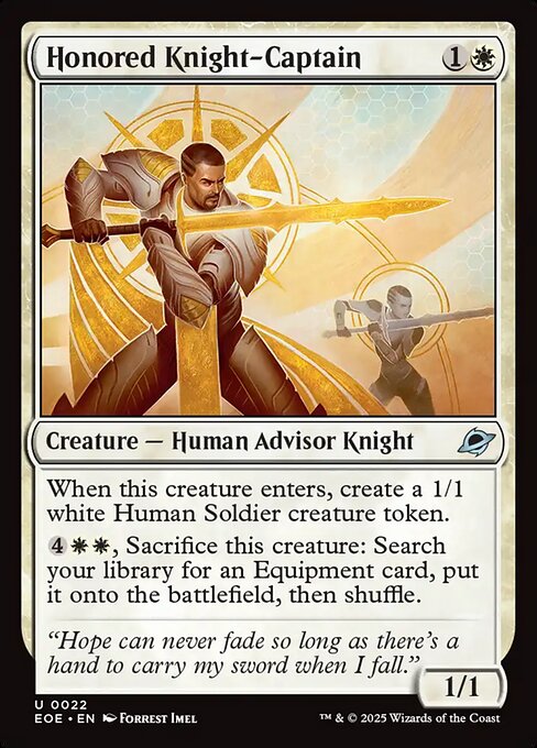 Honored Knight-Captain – Edge of Eternities (EOE-22) Magic: The Gathering card | LC-REM-20260804-15523472507212-05a6ab03-f0b9-4738-a5f9-5d95bb22de75