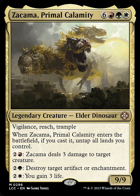 Zacama, Primal Calamity – The Lost Caverns of Ixalan Commander (LCC-296) Magic: The Gathering card | LC-REM-20260804-15935515066700-05c5a9a8-badd-43ab-8408-a13e75407681