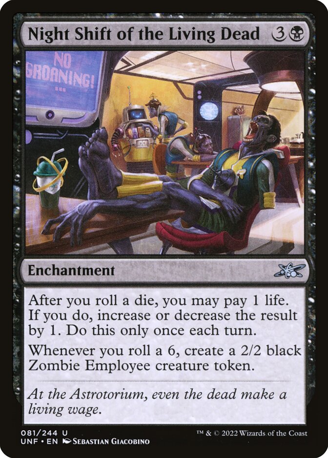 Magic-kaart Night Shift of the Living Dead UNF-81 uit Unfinity (Uncommon) Image principale du produit
