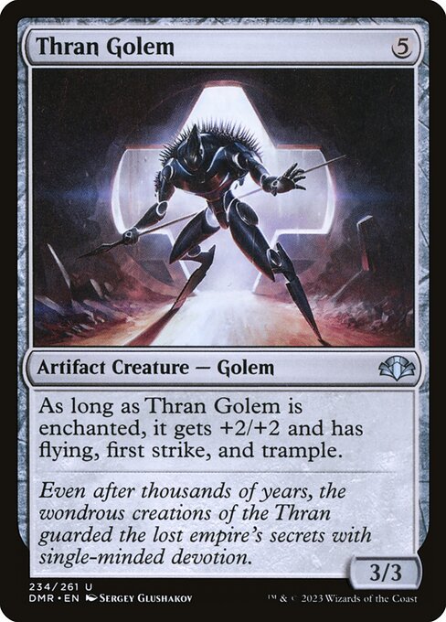 Thran Golem – Dominaria Remastered (DMR-234) Magic: The Gathering card | LC-REM-20260804-15659861803340-05ea19b9-d25e-4d46-a7ea-059a3a2fceb1 Immagine principale del prodotto