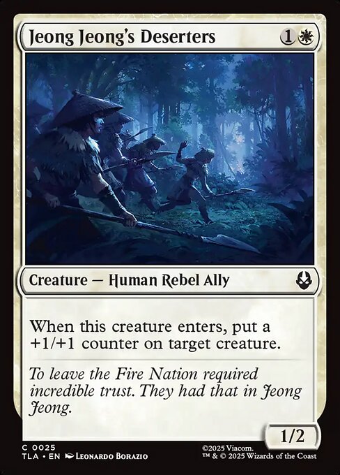 Jeong Jeong's Deserters – Magic: The Gathering | Avatar: The Last Airbender (TLA-25) Magic: The Gathering card