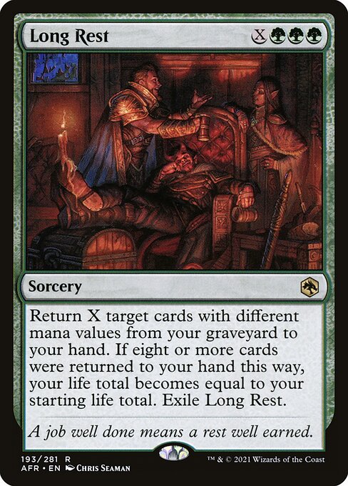 Long Rest – Adventures in the Forgotten Realms (AFR-193) Magic: The Gathering card