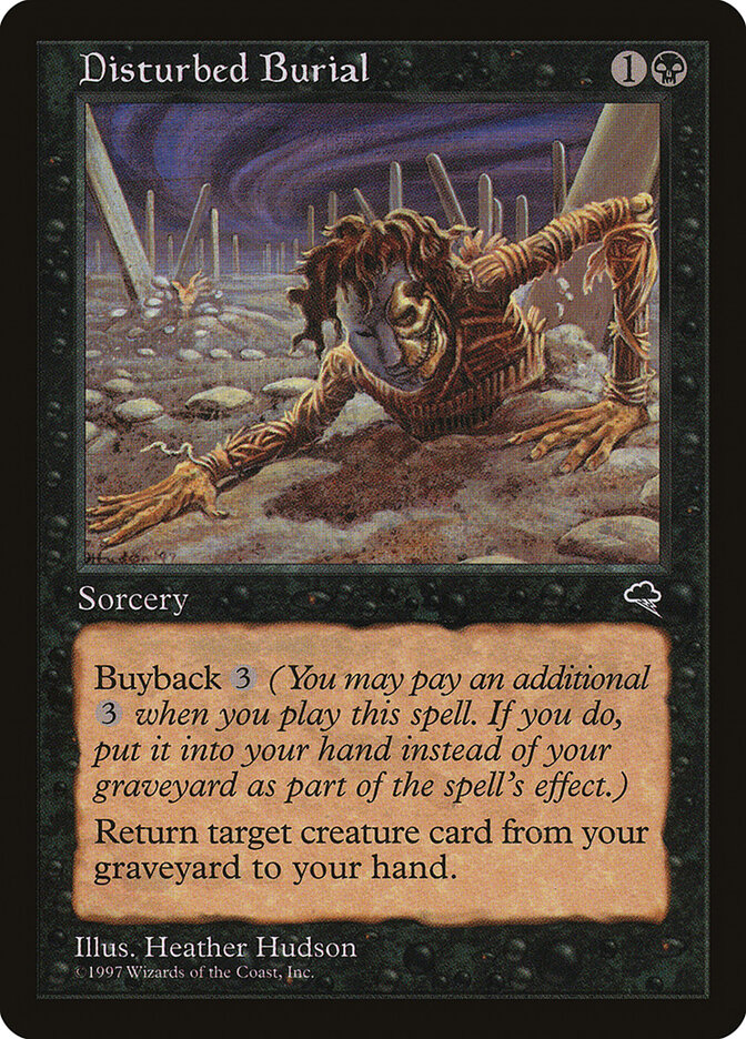 Magic-kaart Disturbed Burial TMP-129 uit Tempest (Common)
