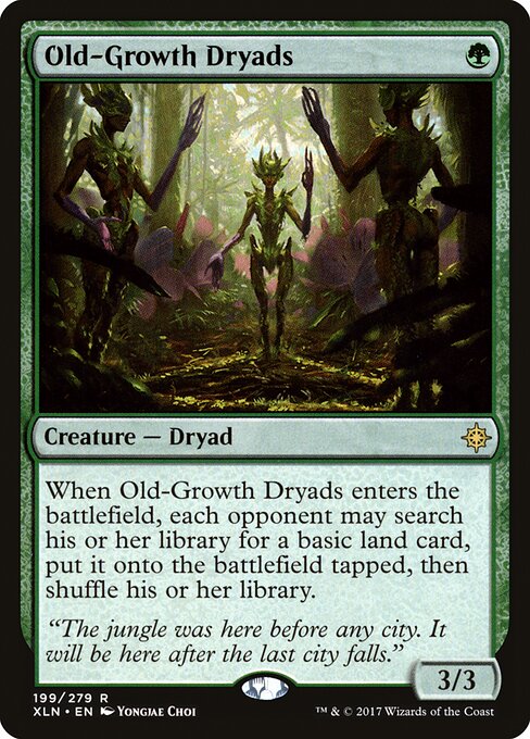 Old-Growth Dryads – Ixalan (XLN-199) Magic: The Gathering card