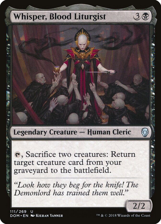 Whisper, Blood Liturgist - Dominaria (Uncommon) [DOM-111] Hoofdafbeelding