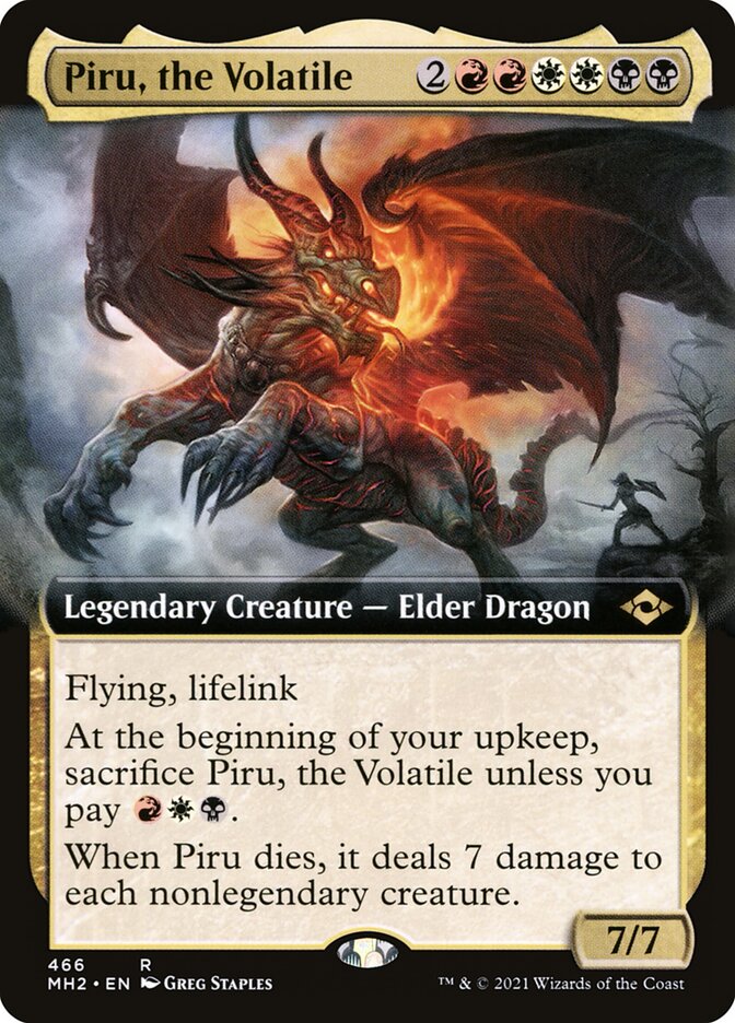 Magic-kaart Piru, the Volatile MH2-466 uit Modern Horizons 2: Extras (Rare)
