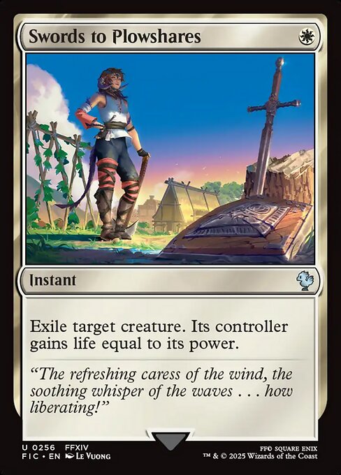 Swords to Plowshares – Final Fantasy Commander (FIC-256) Magic: The Gathering card | LC-REM-20260804-15339676696908-06554274-78ee-4bfc-b203-b81cb4639427 Hoofdafbeelding