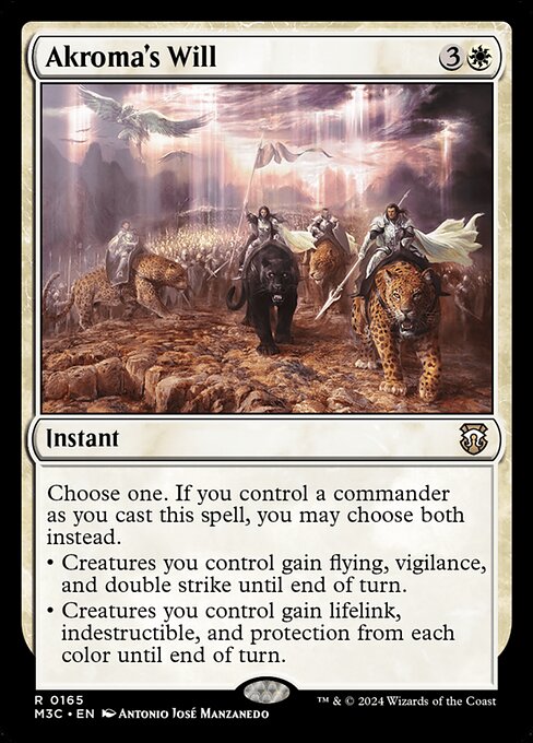 Akroma's Will – Modern Horizons 3 Commander (M3C-165) Magic: The Gathering card | LC-REM-20260804-15339504927052-0663dcc8-2f72-4439-bfa9-06c4ef06c54d Imagen principal del producto