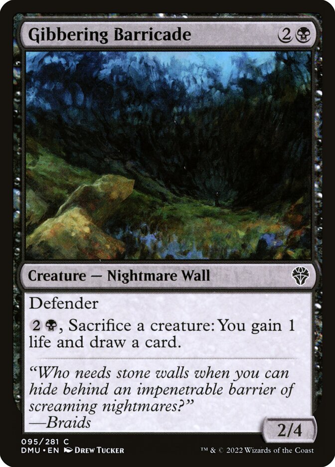 Gibbering Barricade - Dominaria United (Common) [DMU-95]