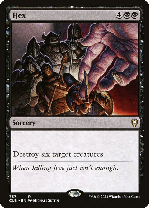 Hex – Commander Legends: Battle for Baldur's Gate (CLB-757) Magic: The Gathering card | LC-REM-20260804-15151726166348-067c38f3-4b5c-4e7f-af66-e410dea19314 Image principale du produit