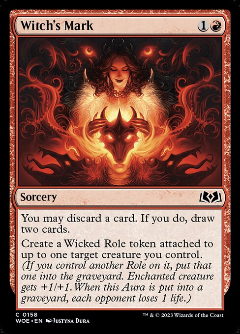Witch's Mark – Wilds of Eldraine (WOE-158) Magic: The Gathering card | LC-REM-20260804-15794296258892-0685afcb-06f6-4d18-b8c2-510764558dc1
