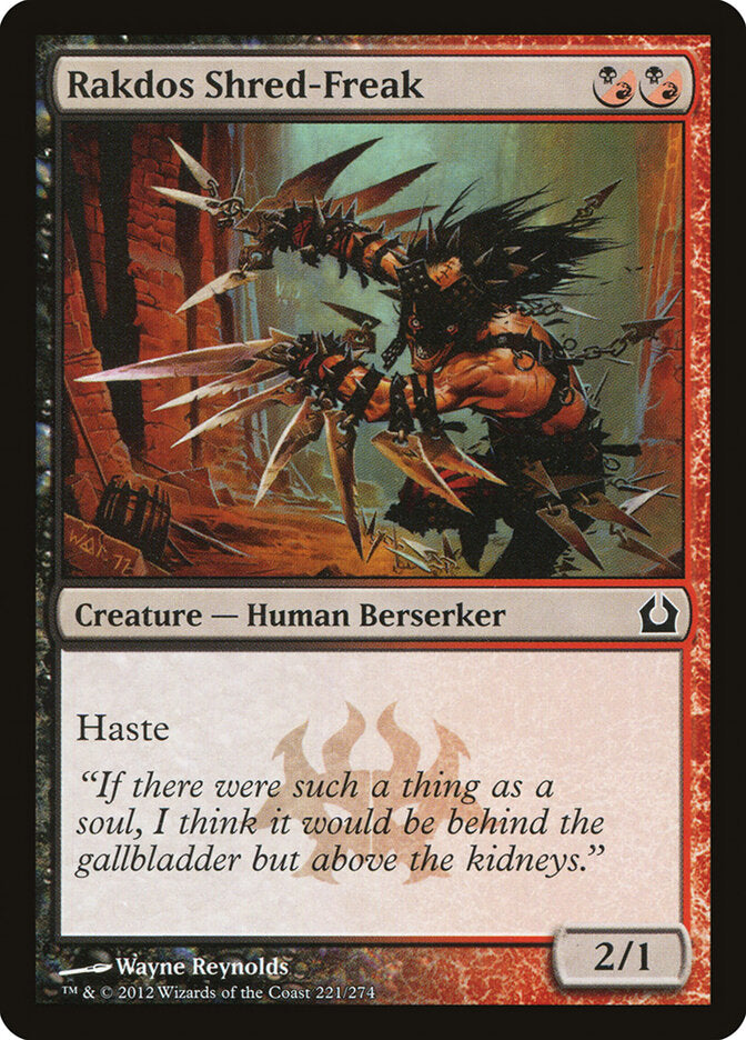 Rakdos Shred-Freak - Return to Ravnica (Common) [RTR-221]