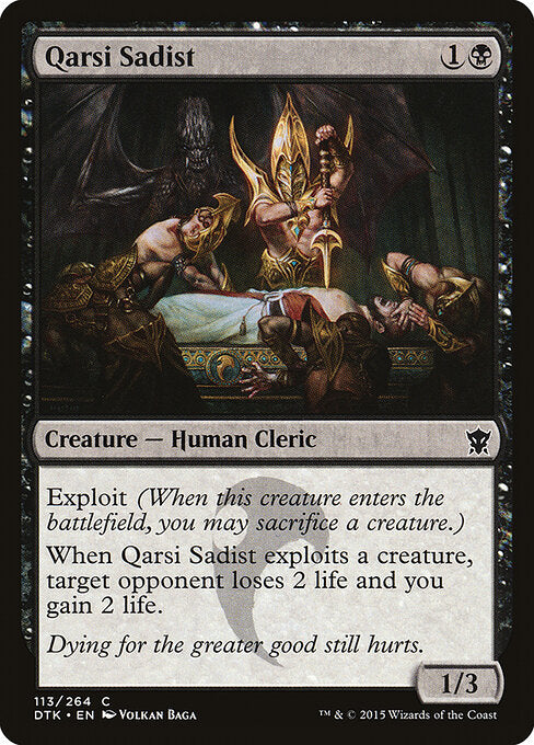 Qarsi Sadist – Dragons of Tarkir (DTK-113) Magic: The Gathering card