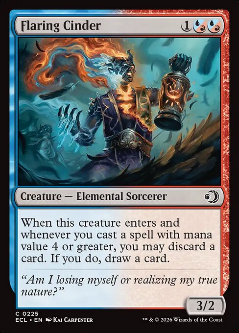Flaring Cinder – Lorwyn Eclipsed (ECL-225) Magic: The Gathering card