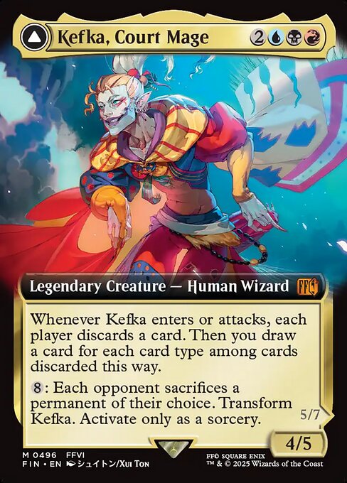 Kefka, Court Mage // Kefka, Ruler of Ruin – Final Fantasy (FIN-496) Magic: The Gathering card | LC-REM-20260804-15543933731148-06b7ca77-7194-4a0b-a650-4afd7afb50eb Imagen principal del producto