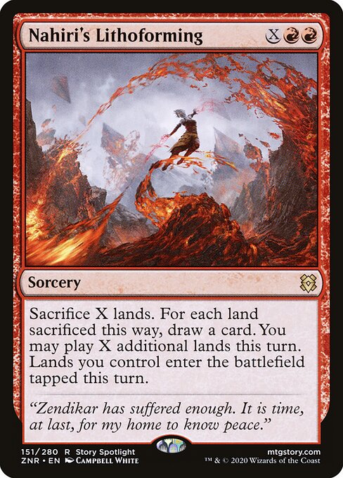 Nahiri's Lithoforming – Zendikar Rising (ZNR-151) Magic: The Gathering card