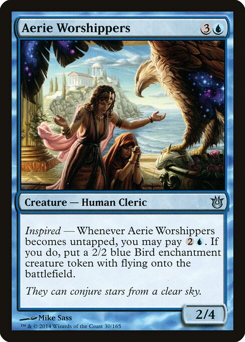 Aerie Worshippers – Born of the Gods (BNG-30) Magic: The Gathering kaart Hoofdafbeelding
