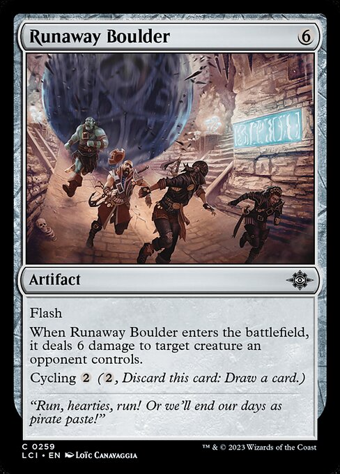 Runaway Boulder – The Lost Caverns of Ixalan (LCI-259) Magic: The Gathering card