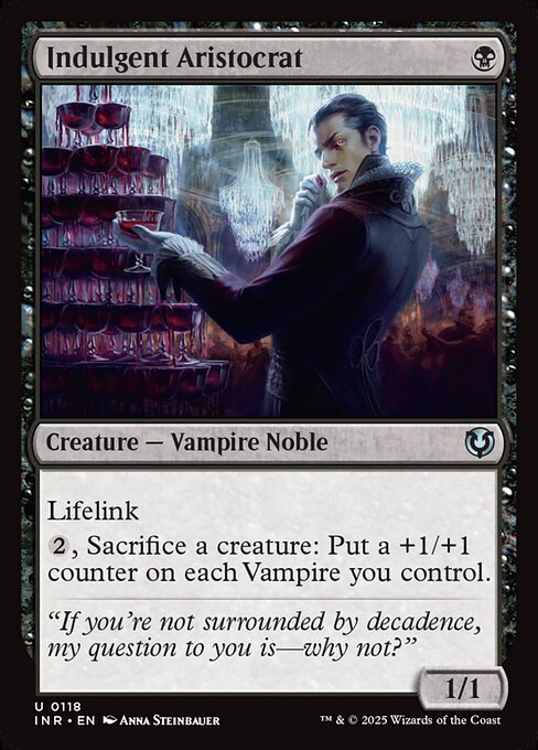 Indulgent Aristocrat – Innistrad Remastered (INR-118) Magic: The Gathering card