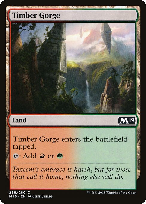 Timber Gorge – Core Set 2019 (M19-258) Magic: The Gathering card | LC-REM-20260804-15150884979020-07076412-18fe-4e15-bdb5-17111b4a66db