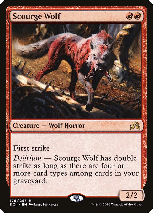 Scourge Wolf – Shadows over Innistrad (SOI-179) Magic: The Gathering card