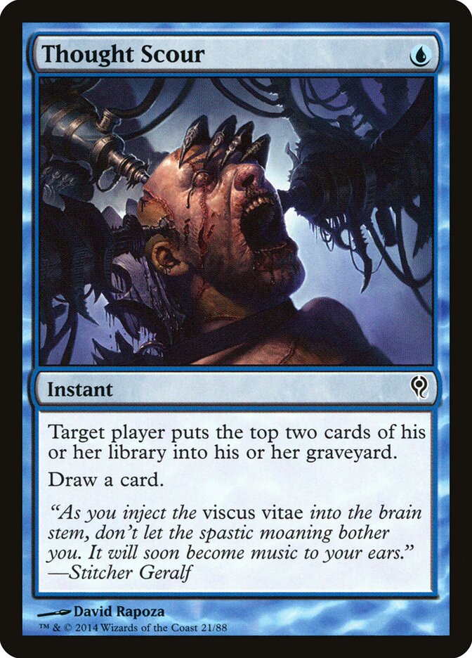 Magic-kaart Thought Scour DDM-21 uit Duel Decks: Jace vs. Vraska (Common) Image principale du produit