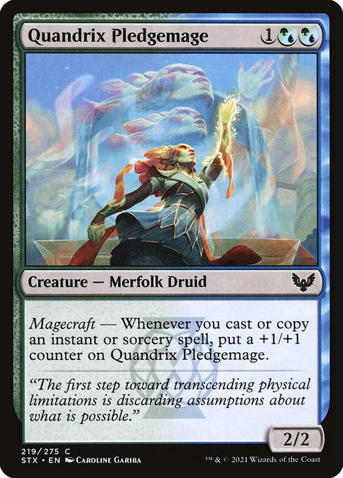 Quandrix Pledgemage – Strixhaven: School of Mages (STX-219) Magic: The Gathering card