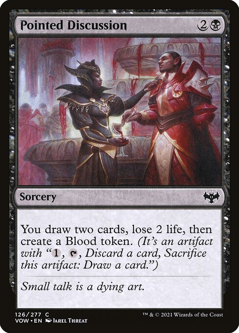 Pointed Discussion – Innistrad: Crimson Vow (VOW-126) Magic: The Gathering card Immagine principale del prodotto
