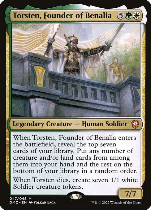 Torsten, Founder of Benalia – Dominaria United Commander (DMC-47) Magic: The Gathering card | LC-REM-20260804-15602908070220-0783b426-a527-42c1-9271-be28b229e1c6