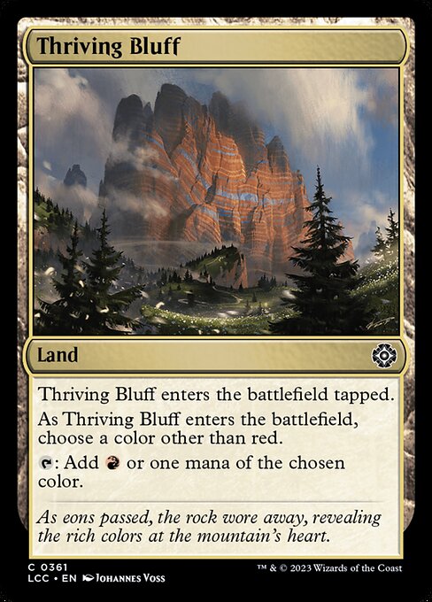 Thriving Bluff – The Lost Caverns of Ixalan Commander (LCC-361) Magic: The Gathering card | LC-REM-20260804-15151574778188-0786c046-0cf6-41c8-800a-082997d2fcbf Main image