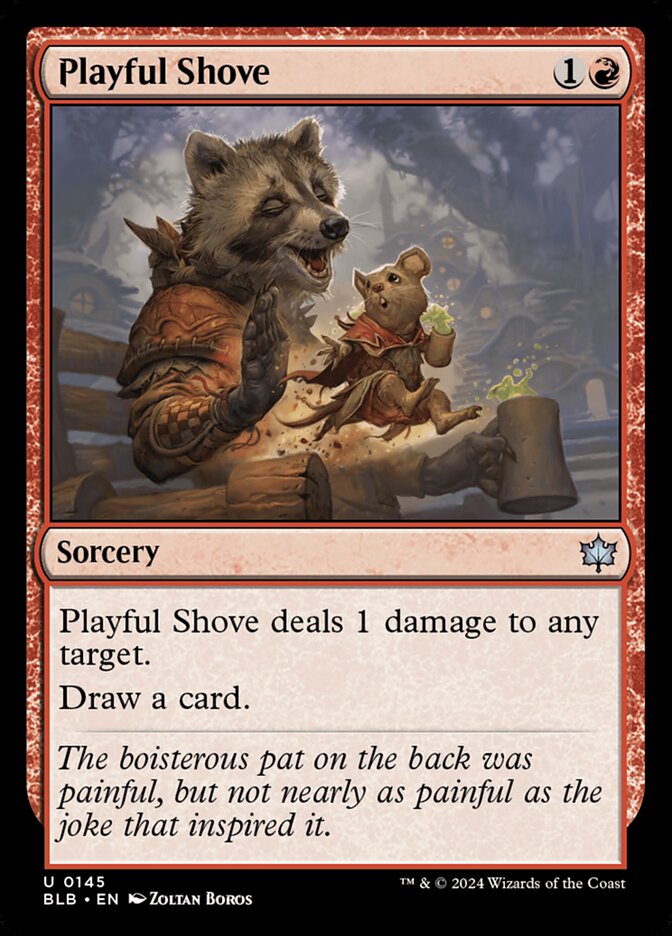 Playful Shove - Bloomburrow (Uncommon) [BLB-145]