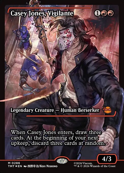 Casey Jones, Vigilante – Teenage Mutant Ninja Turtles (TMT-286) Magic: The Gathering card | LC-REM-20260804-15632297099596-07959845-63ea-4932-ae8a-743fe00b572a Hoofdafbeelding