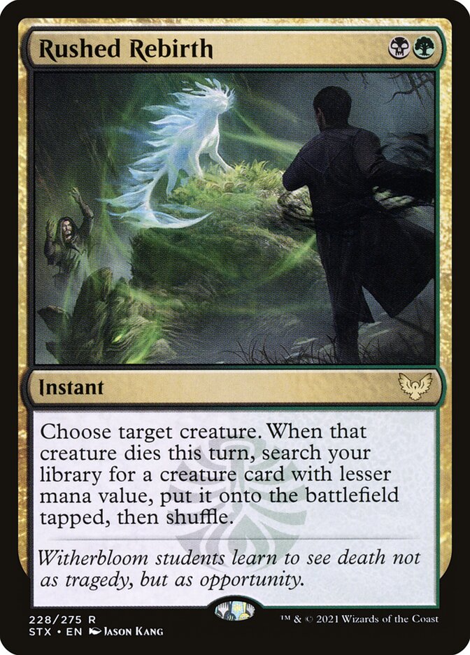 Rushed Rebirth - Strixhaven: School of Mages (Rare) [STX-228] Imagen principal del producto