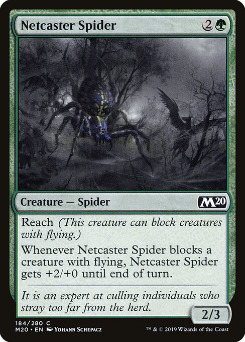 Netcaster Spider – Core 2020 (M20-184) Magic: The Gathering card